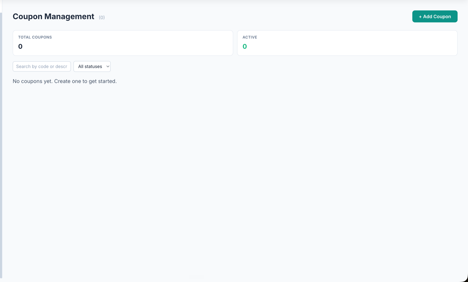 LabLink coupon management screen